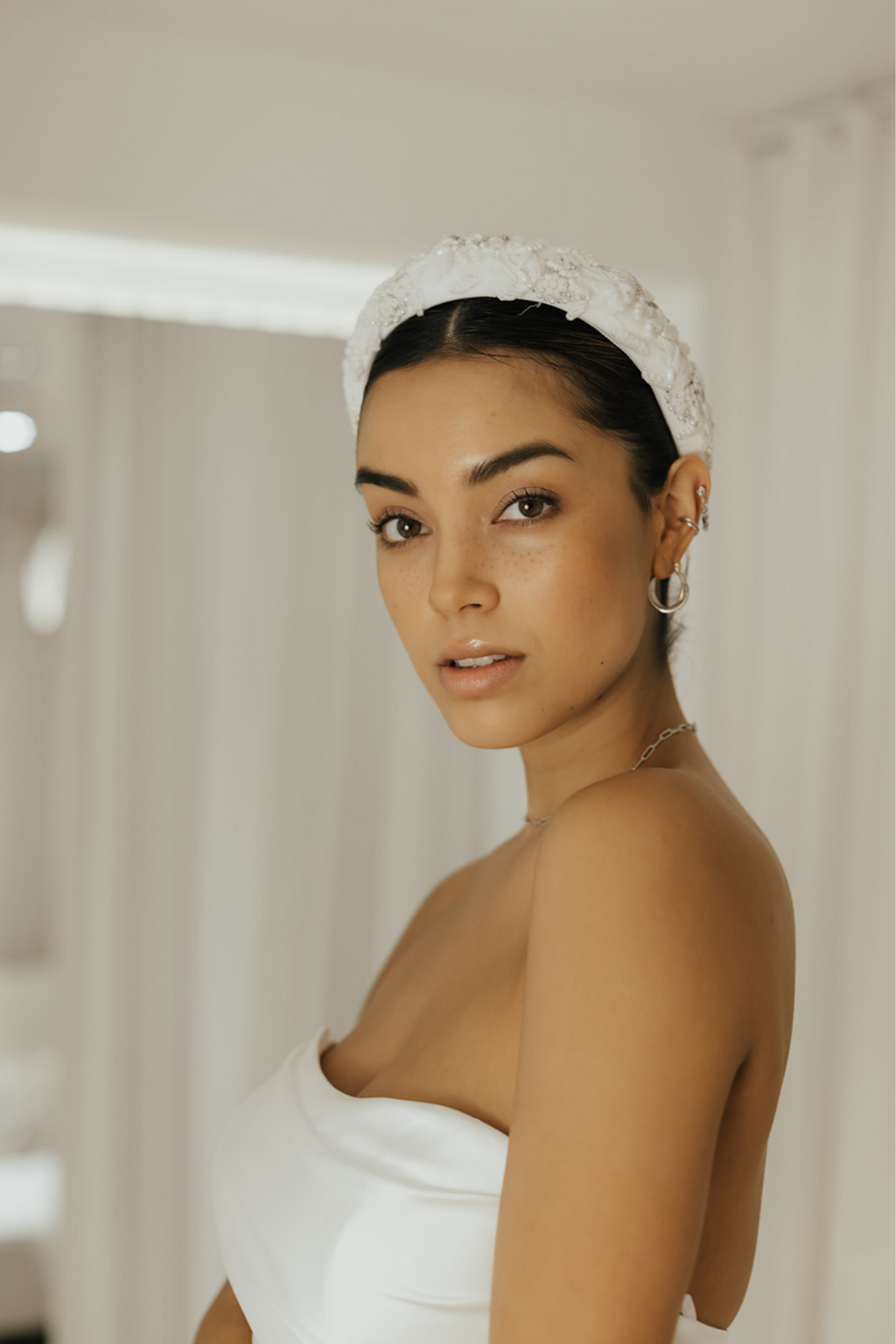 Pronovias Beaded Bridal Headband | Pronovias Bridal Hair  display picture 1