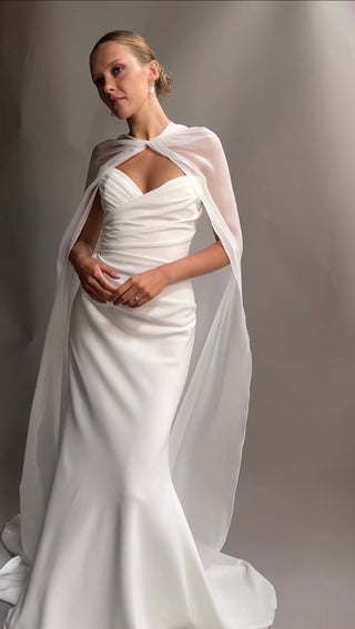 Organza Cape-Something Blue-Rituals of Love-Vancouver Canada