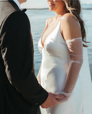 Tulle gloves-Bridal Sleeves-Rituals Ceremonials-Rituals of Love-Vancouver Canada