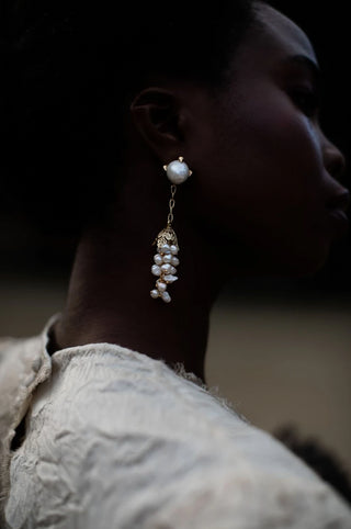 Blue Bonnet Drop Earrings-Earrings-Maison Roe-Rituals of Love-Vancouver Canada