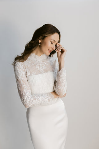 LA-01 Jacket Sample-Bridal Sleeves-Pronovias-Rituals of Love-Vancouver Canada