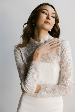 LA-01 Jacket Sample-Bridal Sleeves-Pronovias-Rituals of Love-Vancouver Canada