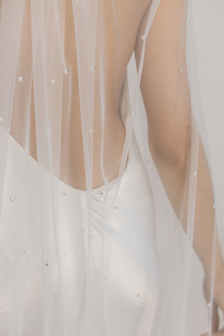 Pearl Slip Veil-Veils-Rituals Ceremonials-Rituals of Love-Vancouver Canada