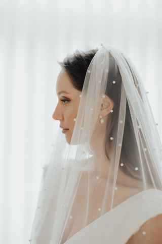 Pearl Slip Veil-Veils-Rituals Ceremonials-Rituals of Love-Vancouver Canada