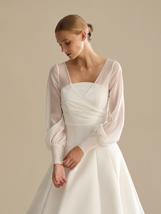 LA-24 Jacket-Bridal Sleeves-Pronovias-Rituals of Love-Vancouver Canada