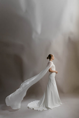 Organza Cape-Something Blue-Rituals of Love-Vancouver Canada