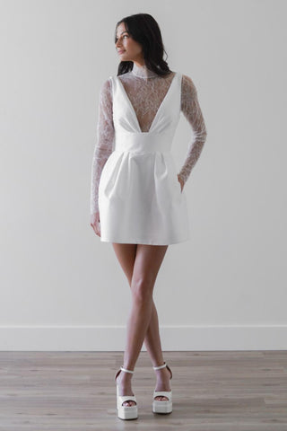 Sencha Bodysuit-Sample Wedding Gowns-Watters-S-Rituals of Love-Vancouver Canada