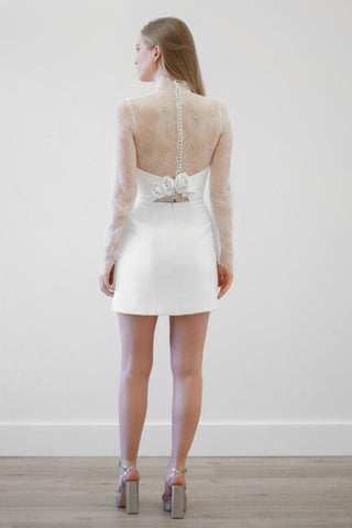 Sencha Bodysuit-Sample Wedding Gowns-Watters-S-Rituals of Love-Vancouver Canada