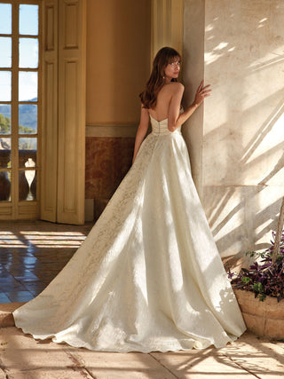 Tamala Gown with Overskirt-Sample Wedding Gowns-Pronovias-Rituals of Love-Vancouver Canada