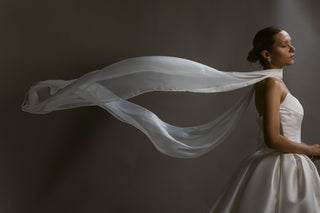 Organza Scarf-Veils-Something Blue-Rituals of Love-Vancouver Canada