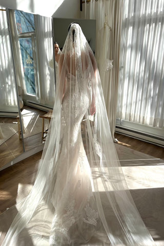 V-Lansbury Veil-Veils-Pronovias-Rituals of Love-Vancouver Canada