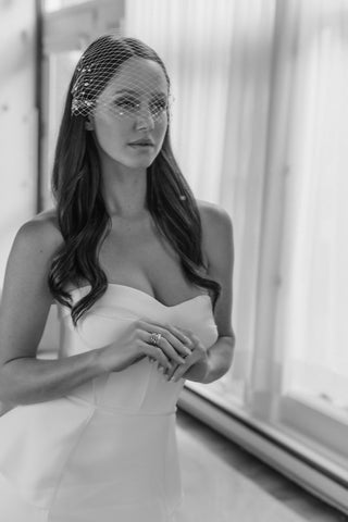 Pearl Encrusted Birdcage-Veils-Rituals Ceremonials-Rituals of Love-Vancouver Canada