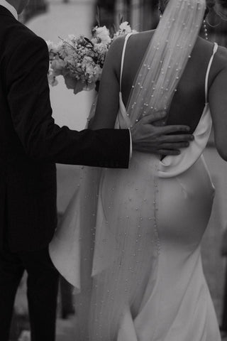 Pearl Slip Veil-Veils-Rituals Ceremonials-200cm-Rituals of Love-Vancouver Canada