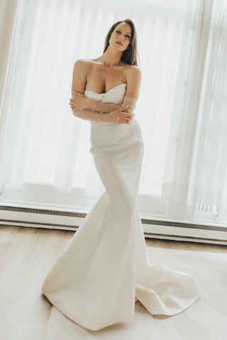 Fingerless Pearl Bridal Gloves-Bridal Sleeves-Rituals Ceremonials-Rituals of Love-Vancouver Canada