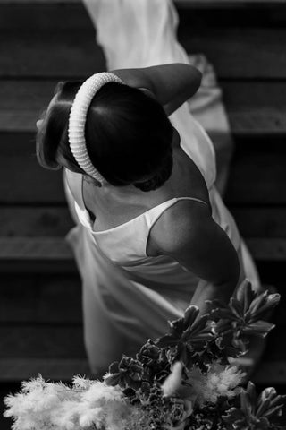 Pearl Headband-Hair Accessories-Rituals Ceremonials-Rituals of Love-Vancouver Canada