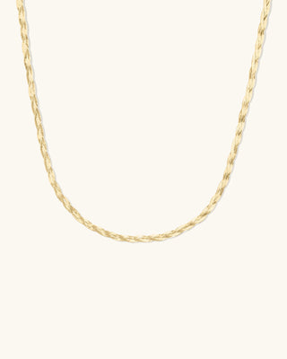 Braided Herringbone Necklace-Earrings-Leah Alexandra-Rituals of Love-Vancouver Canada