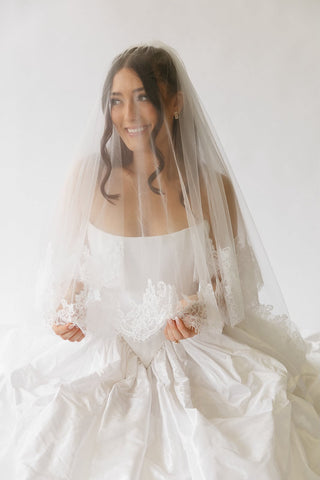 Elara Veil with Blusher-Veils-Rituals Ceremonials-Rituals of Love-Vancouver Canada