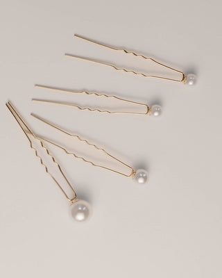 Pearl Hair Pin (set of 4)-Hair Accessories-Rituals Ceremonials-Rituals of Love-Vancouver Canada