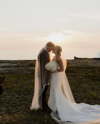 Single Layer Slip Veil-Veils-Rituals Ceremonials-Rituals of Love-Vancouver Canada