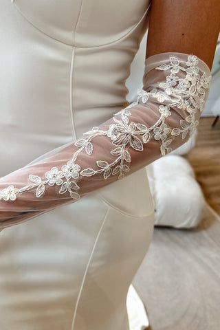 Dahlia Gloves-Bridal Sleeves-Rituals Ceremonials-Rituals of Love-Vancouver Canada