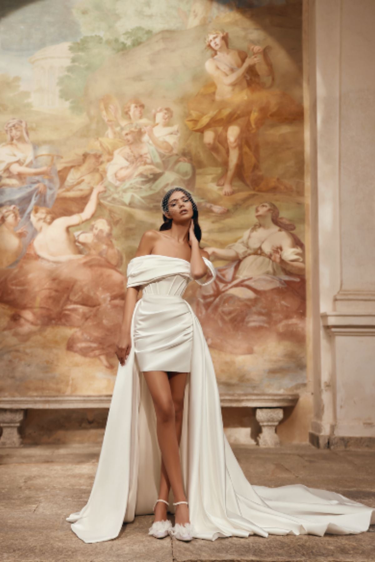 Diamante Gown By Olya  Modern Second Look Bridal Mini Dresses - Rituals of  Love