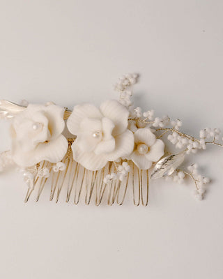 Flori Hair Comb-Hair Accessories-Rituals Ceremonials-Rituals of Love-Vancouver Canada