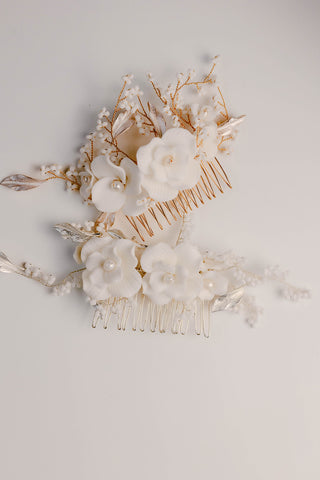 Flori Hair Comb-Hair Accessories-Rituals Ceremonials-Rituals of Love-Vancouver Canada