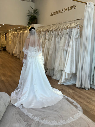 Elara Veil with Blusher-Veils-Rituals Ceremonials-Rituals of Love-Vancouver Canada