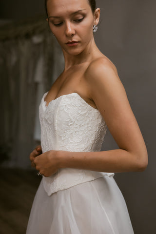 Luna Gown-Sample Wedding Gowns-Something Blue-Rituals of Love-Vancouver Canada