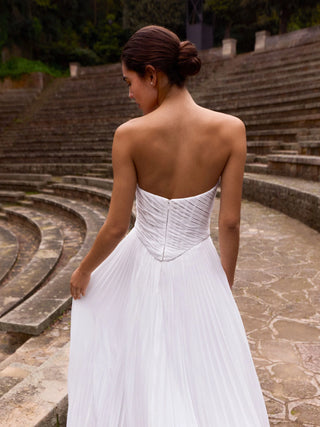 Maurita Gown W/ Scarf-Wedding Gowns-Pronovias-Rituals of Love-Vancouver Canada