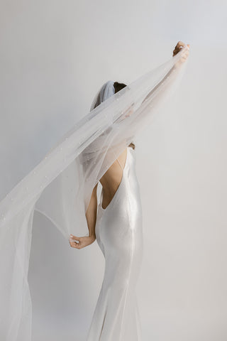 Pearl Slip Veil-Veils-Rituals Ceremonials-Rituals of Love-Vancouver Canada