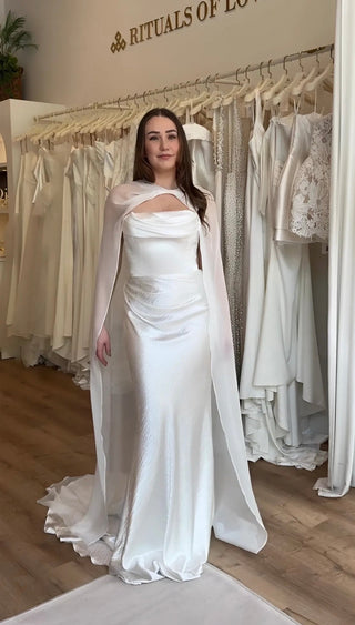 Organza Cape-Something Blue-Rituals of Love-Vancouver Canada