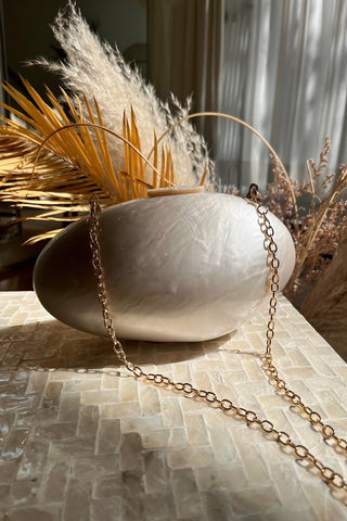 Oyster Bridal Clutch Rituals Ceremonials Modern Bridal Bags Accessories Rituals of Love