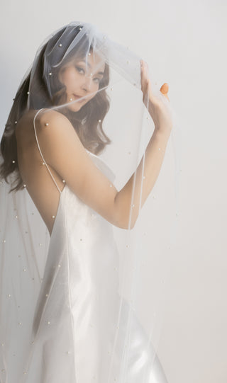 Pearl Slip Veil-Veils-Rituals Ceremonials-Rituals of Love-Vancouver Canada