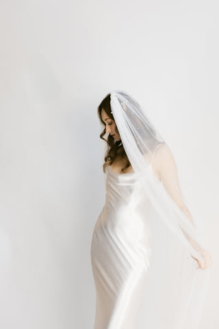 Pearl Slip Veil-Veils-Rituals Ceremonials-Rituals of Love-Vancouver Canada