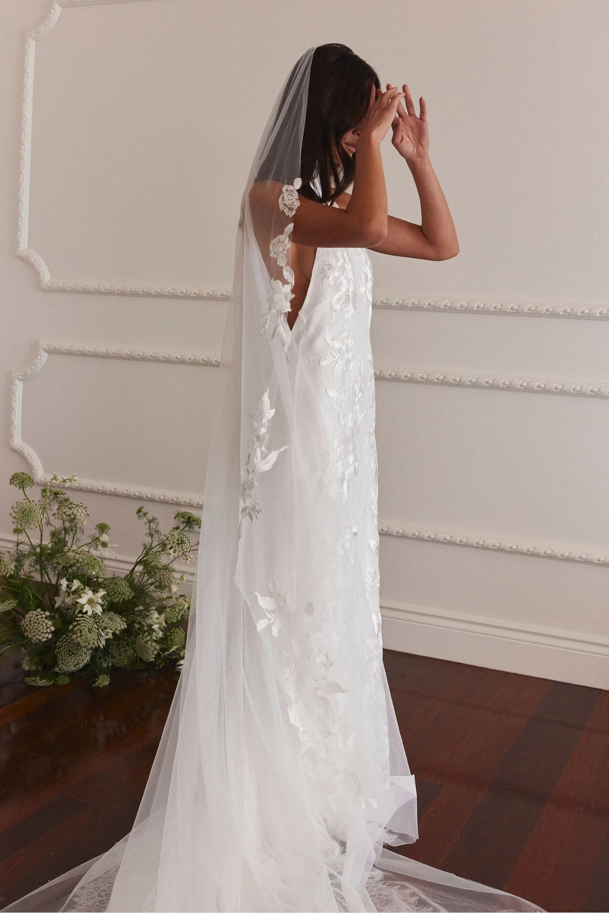 grace loves lace stevie dress Stevie, a poetic creation that marries Chantilly lace with intricate hand-appliqued embroidery. The final finish is an elegant high neckline, low back silhouette that has Grace Brides swoon. Book an appointment