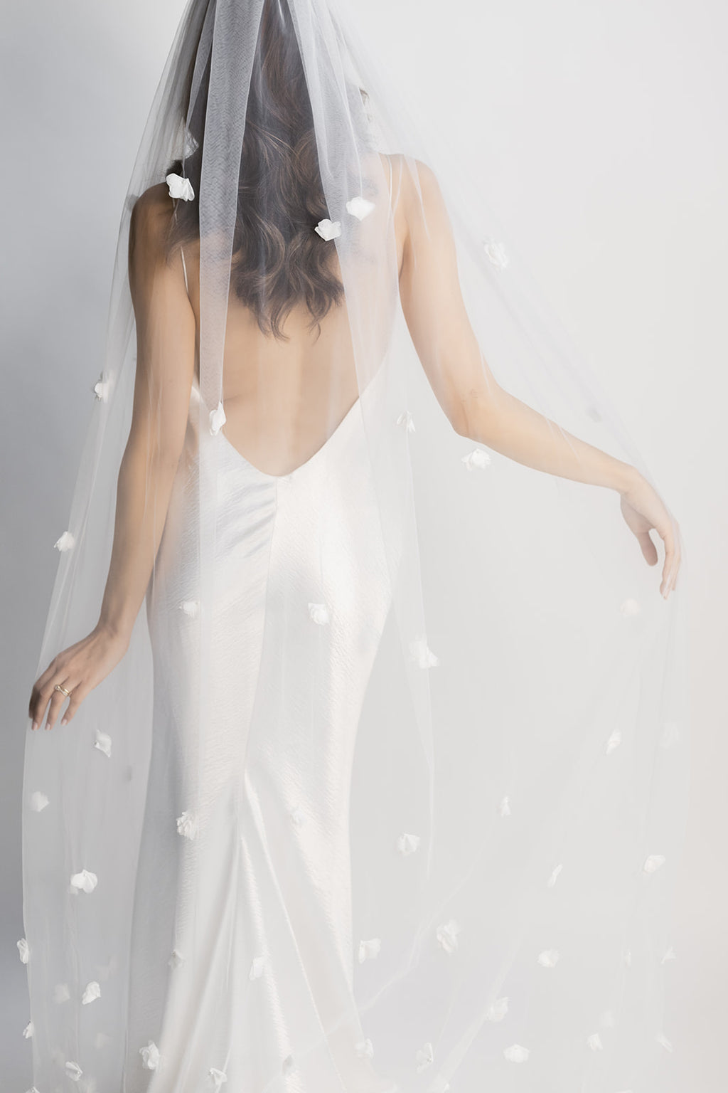 Sammy Ritual Formation Sammy Wedding Veil | Rituals Ceremonials Modern Floral Bridal Veils ...
