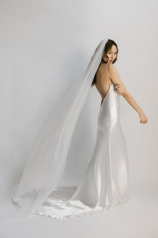 Single Layer Slip Veil-Veils-Rituals Ceremonials-Rituals of Love-Vancouver Canada