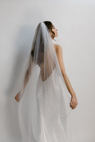 Single Layer Slip Veil-Veils-Rituals Ceremonials-Rituals of Love-Vancouver Canada