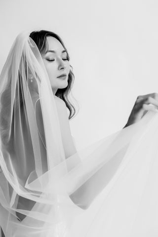 Single Layer Slip Veil-Veils-Rituals Ceremonials-Rituals of Love-Vancouver Canada