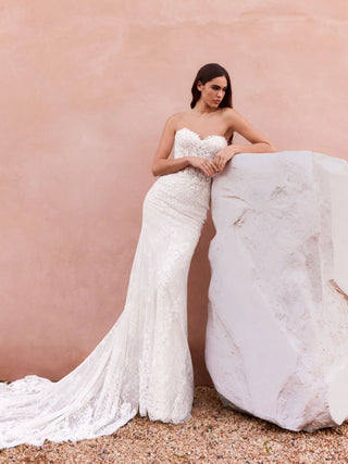 Tzoe Gown W/ Cape Bolero-Wedding Gowns-Pronovias-Rituals of Love-Vancouver Canada