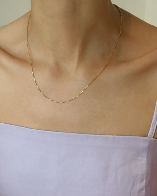 Box Chain Necklace-Necklaces-Leah Alexandra-Rituals of Love-Vancouver Canada