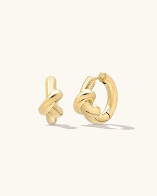 Knot Hoops-Earrings-Leah Alexandra-Rituals of Love-Vancouver Canada