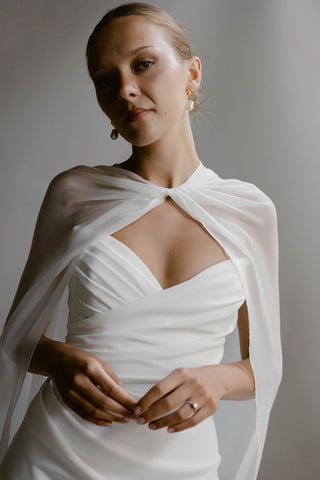 Organza Cape-Something Blue-Rituals of Love-Vancouver Canada