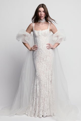 Dita Gown with Choker-Wedding Gowns-Watters-Rituals of Love-Vancouver Canada