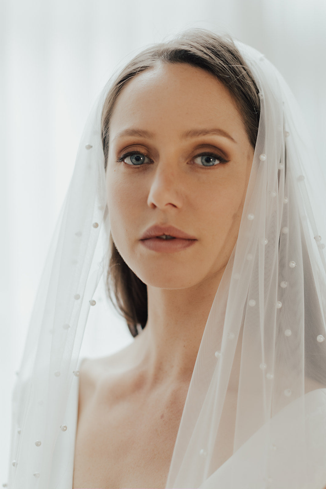 Escape Veil  Something Blue Vancouver Lace Applique Bridal Blusher -  Rituals of Love