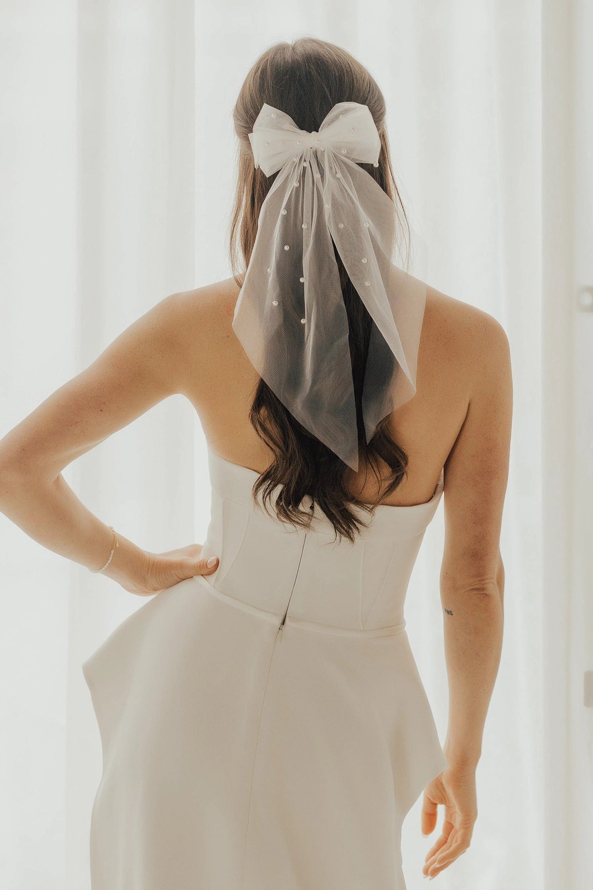 Bridal Hair Bow – Tailoredtulle