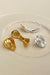 Shell Huggie Earrings - Gold